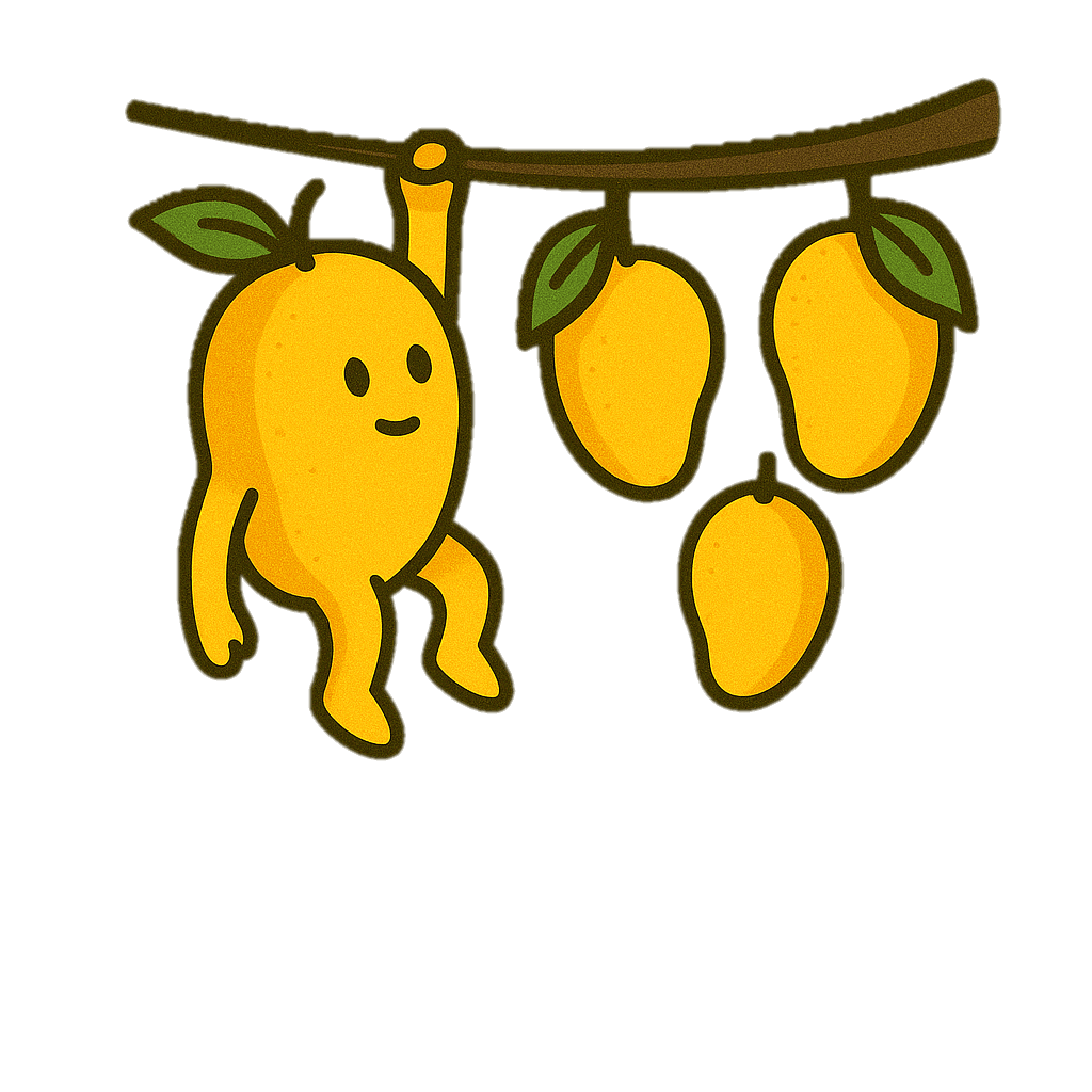 Mango branch technology illustration